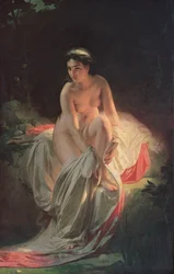 Frau beim Baden, 1875